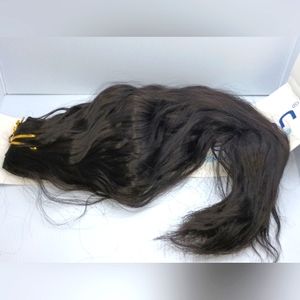 Pelidon SYNETHETIC Clip Wavy In Extensions. Black/Brown. 4pcs 180g 24in